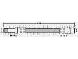 BORG & BECK BBH7494 stabdžių žarnelė 
 Stabdžių sistema -> Stabdžių žarnelės
2E0611707A, 2E0611807B, 901 428 08 35