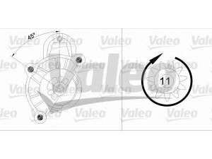 VALEO 455513 starteris 
 Elektros įranga -> Starterio sistema -> Starteris
71719596, 71719601, 71719602, 21215-3708010