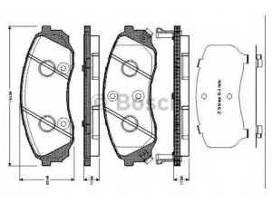 BOSCH 0 986 TB3 043 stabdžių trinkelių rinkinys, diskinis stabdys 
 Techninės priežiūros dalys -> Papildomas remontas
58101 4DE00