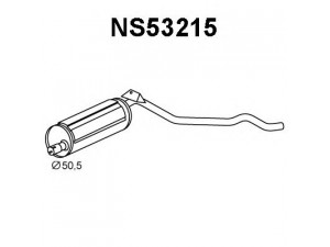 VENEPORTE NS53215 galinis duslintuvas 
 Išmetimo sistema -> Duslintuvas
20100C6800, 20100C6800KE, 20100C6810