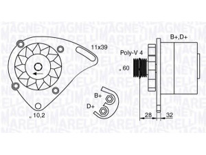 MAGNETI MARELLI 063321760010 kintamosios srovės generatorius 
 Elektros įranga -> Kint. sr. generatorius/dalys -> Kintamosios srovės generatorius
46736968