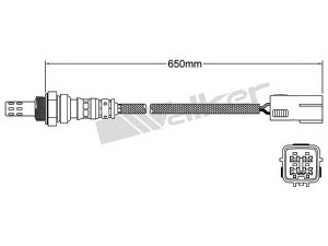 WALKER PRODUCTS 250-24769 lambda jutiklis 
 Variklis -> Variklio elektra
LF4K-18-861B, LF4K18861A, LF5G18861