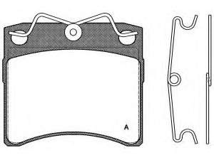 OPEN PARTS BPA0385.00 stabdžių trinkelių rinkinys, diskinis stabdys 
 Techninės priežiūros dalys -> Papildomas remontas
701615151, 701698151H