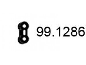 ASSO 99.1286 laikiklis, išmetimo sistema 
 Dviratė transporto priemonės -> Išmetimo sistema -> Atskiros surinkimo dalys -> Gnybtas
30873097, 308730977, MR266292