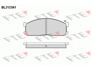 FTE BL2123A1 stabdžių trinkelių rinkinys, diskinis stabdys 
 Techninės priežiūros dalys -> Papildomas remontas
3250077, 3256541, S083-49-280, S083-49-280A