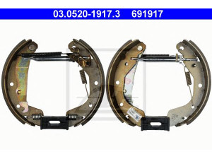 ATE 03.0520-1917.3 stabdžių trinkelių komplektas 
 Techninės priežiūros dalys -> Papildomas remontas