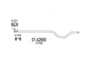 MTS 01.42690 išleidimo kolektorius 
 Išmetimo sistema -> Išmetimo vamzdžiai
1717Z9