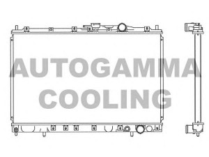 AUTOGAMMA 103061 radiatorius, variklio aušinimas