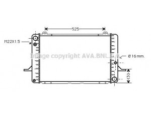 AVA QUALITY COOLING FD2050 radiatorius, variklio aušinimas 
 Aušinimo sistema -> Radiatorius/alyvos aušintuvas -> Radiatorius/dalys
85BB8005BD, 85BB8005BF