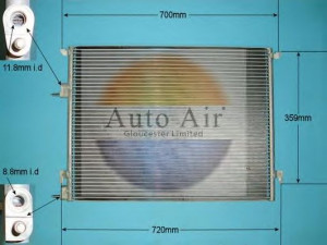 AUTO AIR GLOUCESTER 16-6021 kondensatorius, oro kondicionierius
12804660, CA1456