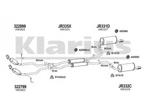KLARIUS 080213U išmetimo sistema 
 Išmetimo sistema -> Išmetimo sistema, visa
