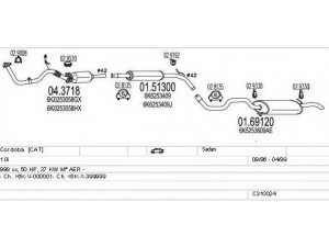 MTS C310024006894 išmetimo sistema 
 Išmetimo sistema -> Išmetimo sistema, visa
