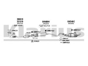 KLARIUS 391297U išmetimo sistema 
 Išmetimo sistema -> Išmetimo sistema, visa