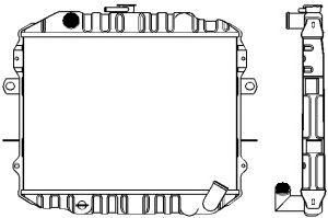 SAKURA  Automotive 1321-0202 radiatorius, variklio aušinimas