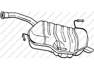 BOSAL 190-095 galinis duslintuvas 
 Išmetimo sistema -> Duslintuvas
1726.RZ