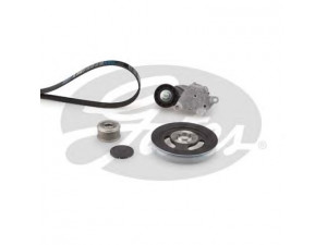 GATES K156PK803 V formos rumbuotas diržas, komplektas 
 Diržinė pavara -> Dirželio skriemulys