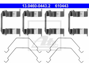 ATE 13.0460-0443.2 priedų komplektas, diskinių stabdžių trinkelės 
 Stabdžių sistema -> Diskinis stabdys -> Stabdžių dalys/priedai