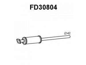 VENEPORTE FD30804 priekinis duslintuvas 
 Išmetimo sistema -> Duslintuvas
1306077, 1307932, 1677736, 30681933