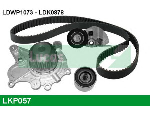 LUCAS ENGINE DRIVE LKP057 vandens siurblio ir paskirstymo diržo komplektas 
 Aušinimo sistema -> Vandens siurblys/tarpiklis -> Vandens siurblys