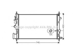 AVA QUALITY COOLING OL2474 radiatorius, variklio aušinimas 
 Aušinimo sistema -> Radiatorius/alyvos aušintuvas -> Radiatorius/dalys
1300291, 13241725, 13241725