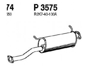 FENNO P3575 vidurinis duslintuvas 
 Išmetimo sistema -> Duslintuvas
R2J7-40-100A