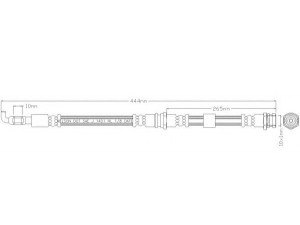 REMKAFLEX 2867 stabdžių žarnelė 
 Stabdžių sistema -> Stabdžių žarnelės
B46143980A, B46143980B, B46143980C