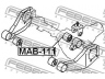 FEBEST MAB-111 montavimas, diferencialas 
 Ašies pavara -> Diferencialas
MR992363