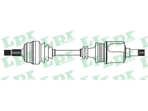 LPR DS16120 kardaninis velenas 
 Ratų pavara -> Kardaninis velenas
327235, 327240, 327260, 327287