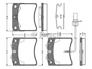 BOSCH 0 986 TB2 210 stabdžių trinkelių rinkinys, diskinis stabdys 
 Techninės priežiūros dalys -> Papildomas remontas
7D0 695 151 C, 7D0 698 151 C