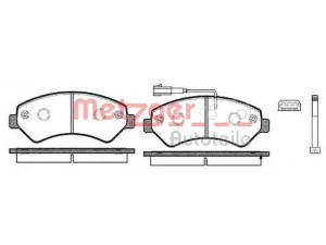 METZGER 1275.12 stabdžių trinkelių rinkinys, diskinis stabdys 
 Techninės priežiūros dalys -> Papildomas remontas
1607878780, 1607878980, 4254.64