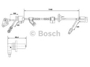 BOSCH 0 265 001 296 jutiklis, rato greitis 
 Elektros įranga -> Jutikliai
140 540 12 09, A 140 540 12 09