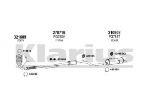 KLARIUS 631194E išmetimo sistema