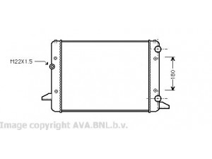 AVA QUALITY COOLING VWA2120 radiatorius, variklio aušinimas 
 Aušinimo sistema -> Radiatorius/alyvos aušintuvas -> Radiatorius/dalys
3A0121253AA