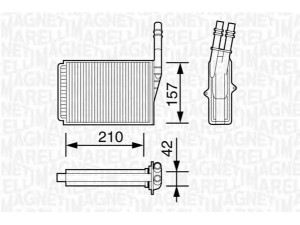 MAGNETI MARELLI 350218157000 šilumokaitis, salono šildymas 
 Šildymas / vėdinimas -> Šilumokaitis
6025370901
