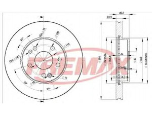 FREMAX BD-2412 stabdžių diskas 
 Stabdžių sistema -> Diskinis stabdys -> Stabdžių diskas
124 421 2412