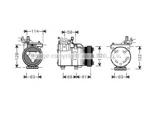 AVA QUALITY COOLING HYK196 kompresorius, oro kondicionierius 
 Oro kondicionavimas -> Kompresorius/dalys
9770125100, 977012C000
