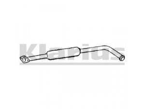 KLARIUS RN405G vidurinis duslintuvas 
 Išmetimo sistema -> Duslintuvas
7700803757, 7700844883, 7700845641