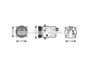 AVA QUALITY COOLING DWK019 kompresorius, oro kondicionierius 
 Oro kondicionavimas -> Kompresorius/dalys
05110506, 05110577, 96189269