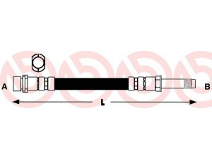 BREMBO T 24 038 stabdžių žarnelė 
 Stabdžių sistema -> Stabdžių žarnelės
1071938, 6758577, 6960026, 7067563