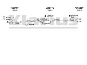 KLARIUS 960421U išmetimo sistema
