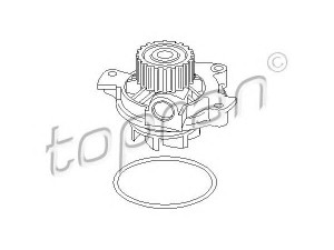 TOPRAN 101 575 vandens siurblys 
 Aušinimo sistema -> Vandens siurblys/tarpiklis -> Vandens siurblys
074 121 004, 074 121 005N, 074 121 004