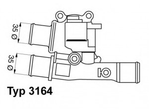 WAHLER 3164.88 termostatas, aušinimo skystis
4653 6104, 4677 6218