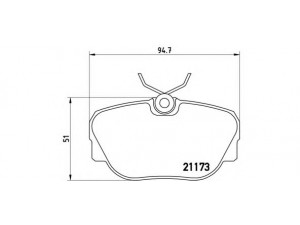 BREMBO P 06 010 stabdžių trinkelių rinkinys, diskinis stabdys 
 Techninės priežiūros dalys -> Papildomas remontas
34111154377, 34111154442, 34111154443