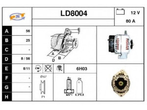 SNRA LD8004 kintamosios srovės generatorius
212143701010