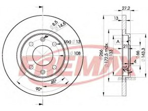 FREMAX BD-4692 stabdžių diskas 
 Stabdžių sistema -> Diskinis stabdys -> Stabdžių diskas
4246.R2, 4246.R4