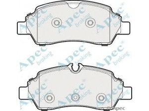 APEC braking PAD2034 stabdžių trinkelių rinkinys, diskinis stabdys 
 Techninės priežiūros dalys -> Papildomas remontas