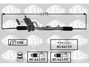 SASIC 7006155 vairo pavara 
 Vairavimas -> Vairo pavara/siurblys
8Z1423052, 8Z1423052X, 6Q1423061M