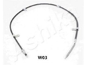 ASHIKA 131-0W-W03 trosas, stovėjimo stabdys 
 Stabdžių sistema -> Valdymo svirtys/trosai
96230545