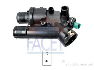 FACET 7.8747 termostatas, aušinimo skystis 
 Aušinimo sistema -> Termostatas/tarpiklis -> Thermostat
1336 Z4, 96 571 820 80, 9657182080