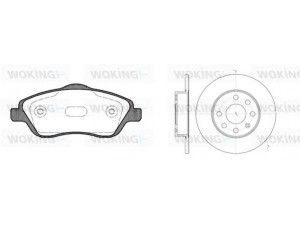 WOKING 86743.05 stabdžių rinkinys, diskiniai stabdžiai 
 Stabdžių sistema -> Diskinis stabdys -> Stabdžių remonto rinkinys